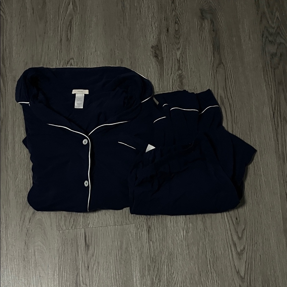 Eberjey Midnight Blue Sleepwear with Ivory Accents